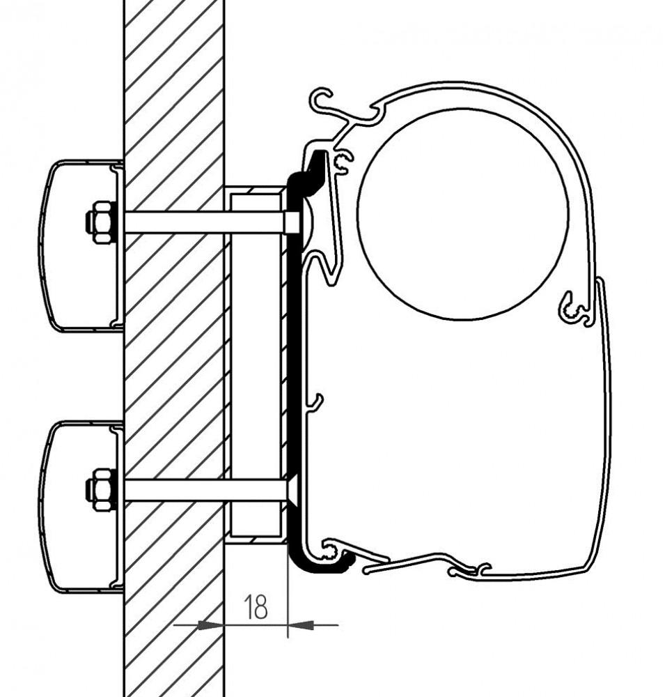 Thule Dethleffs Globebus Adapter 350