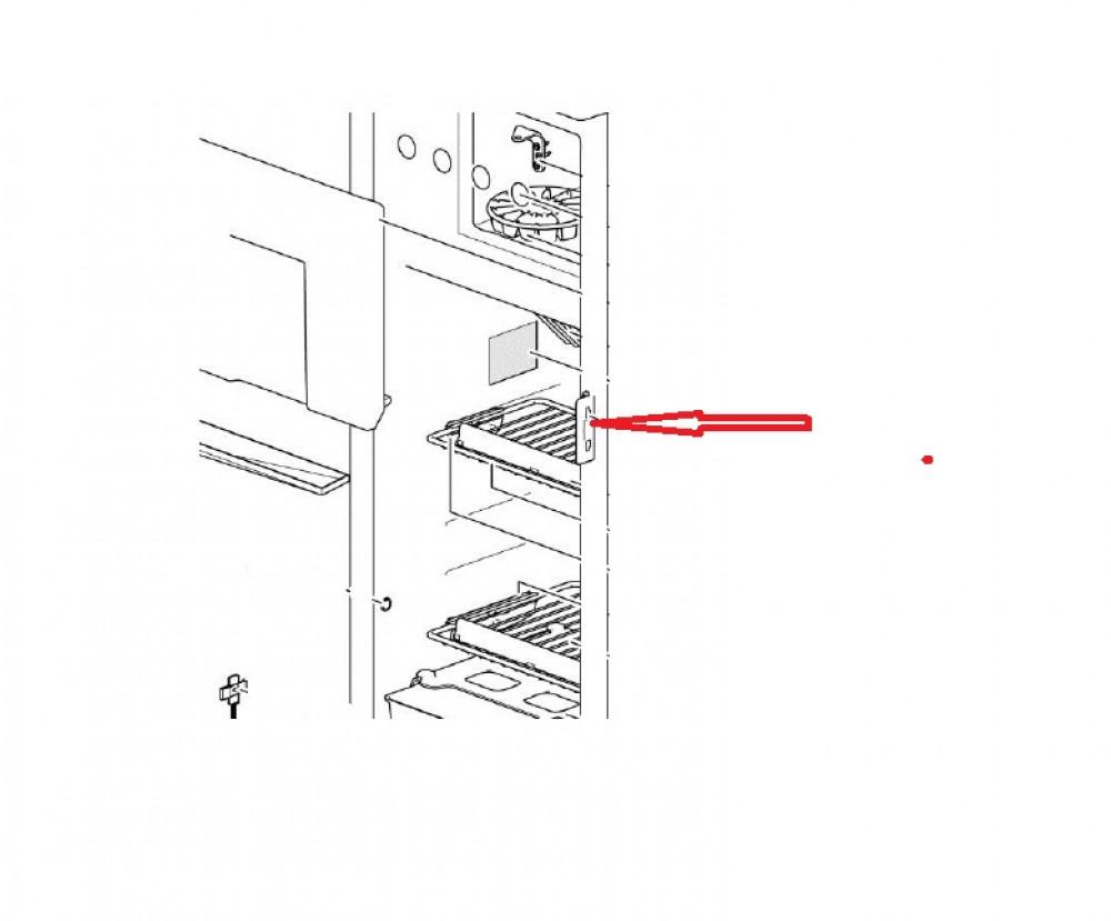 SR shelf food retainer