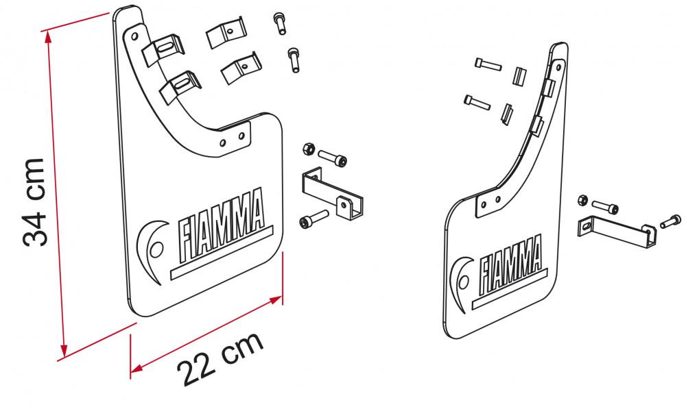 Fiamma Mud Flap Front 06606-01-