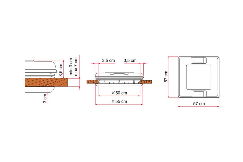 Fiamma Vent 50 Wit