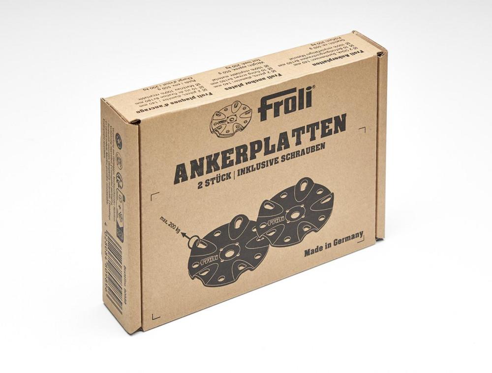 Froli Ankerplaten 2/Set 140 mm.