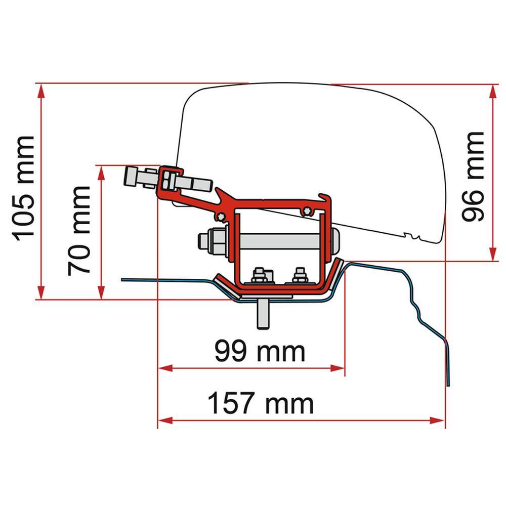 Fiamma Renault Trafic Kit H1-L2 >2014 F40