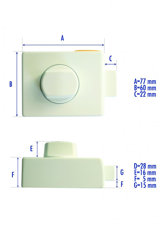 HEOSafe Buitenslot 1 Wit