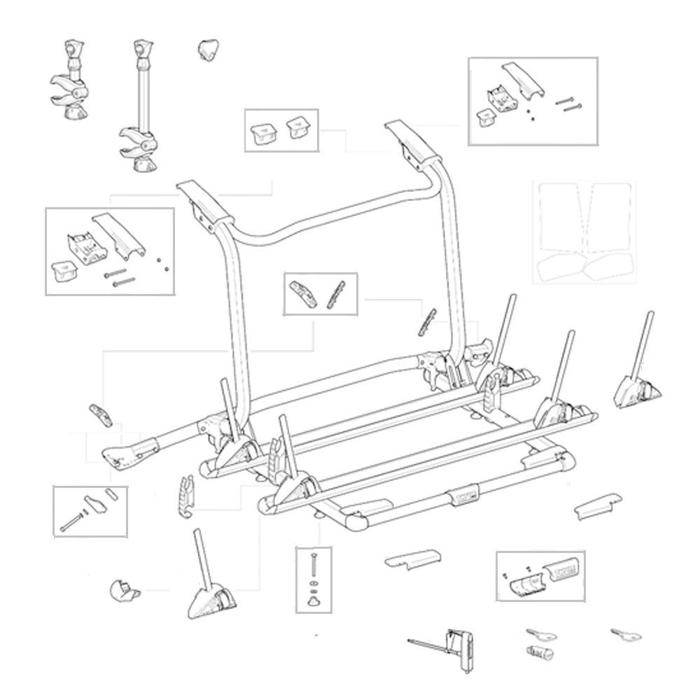 Thule WanderWay WheelHolder Complete Rechts