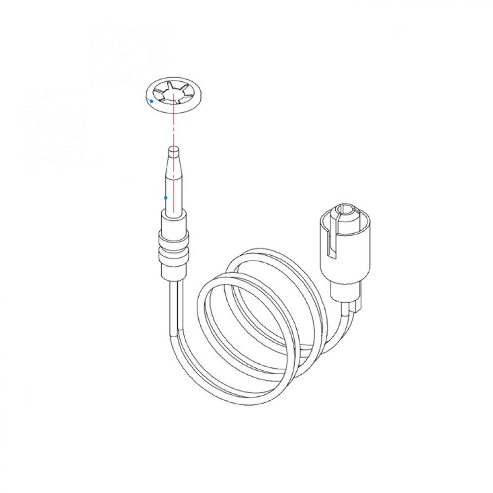 Smev Thermokoppel 22cm + Ring