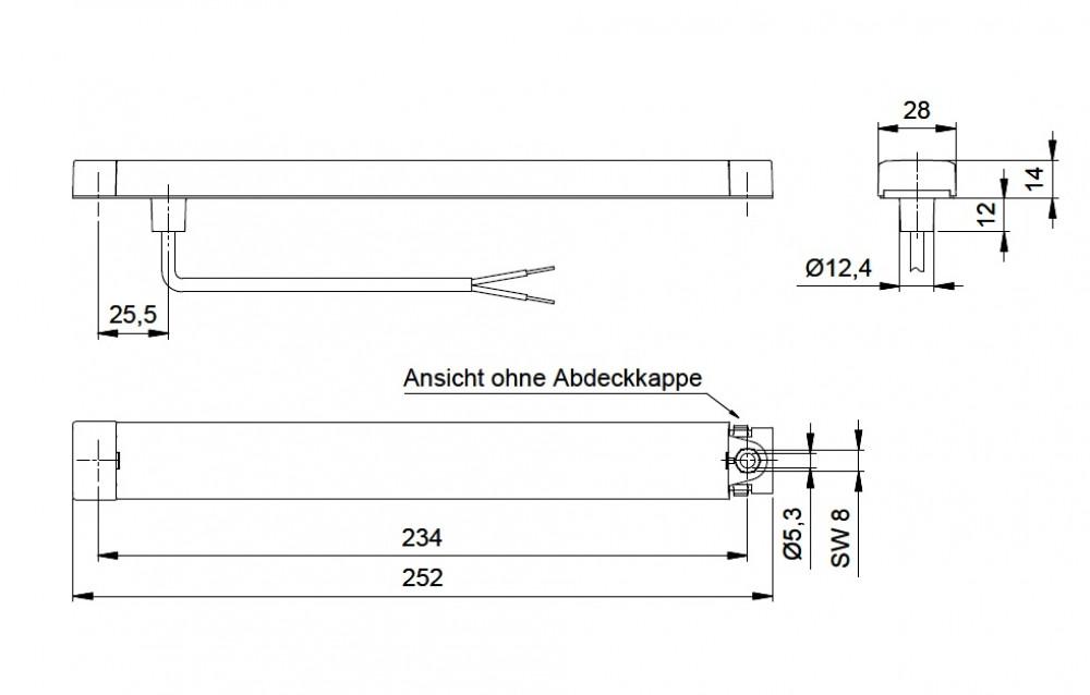 Jokon Knipperlicht LED L250 Langwerpig Wit