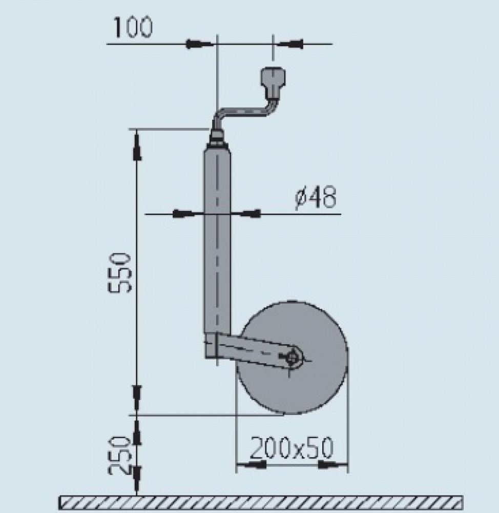 AL-KO Neuswiel Plus Stalen Velg 200x50mm 48mm