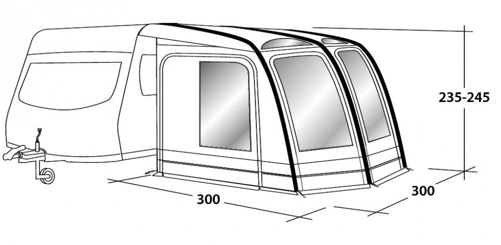 Outwell Caravanvoortent Mirage 300SA